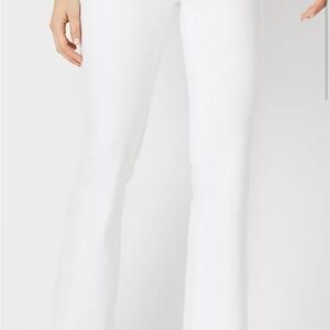 White boot cut jeans